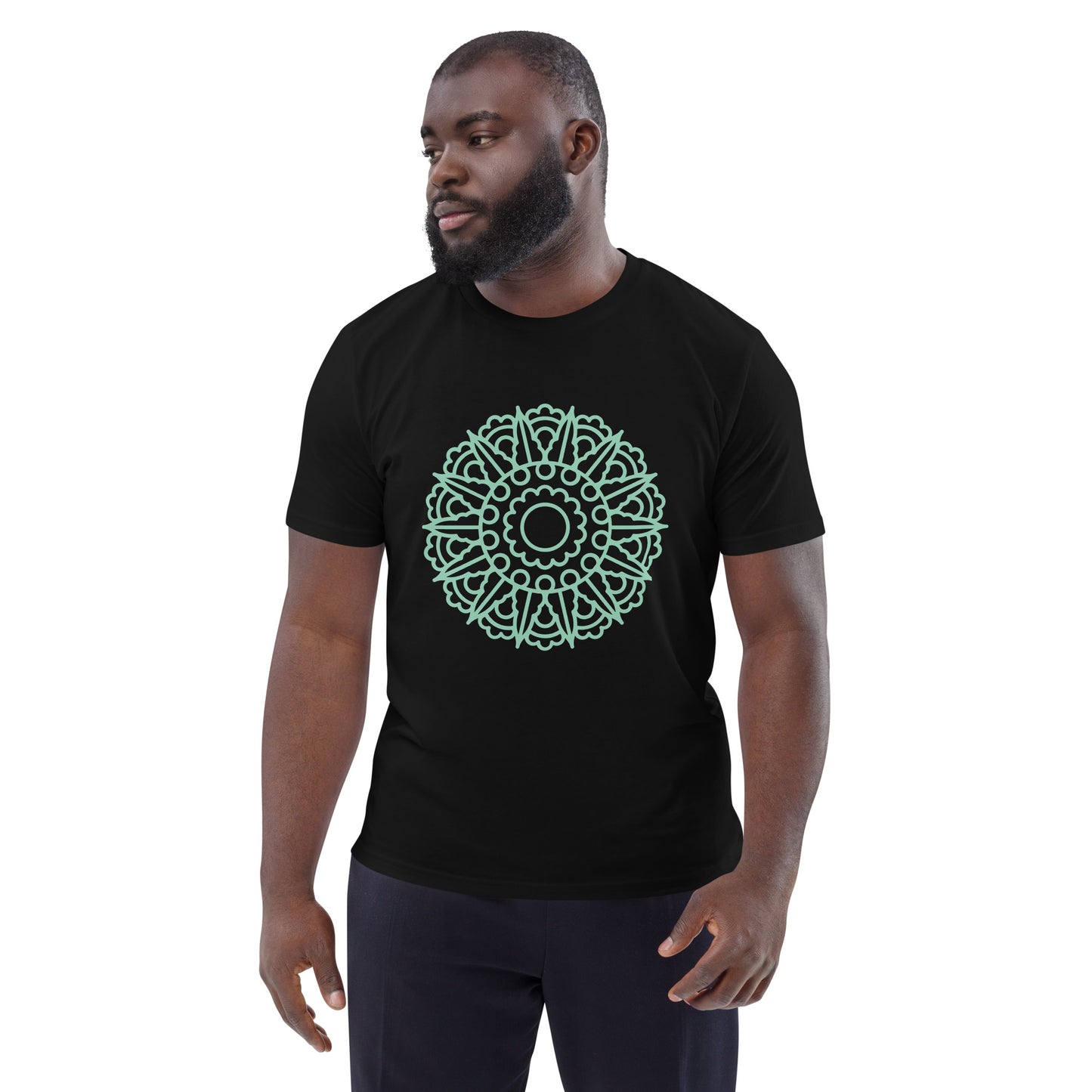 Mandala 1 - Green Design - Unisex organic cotton t-shirt