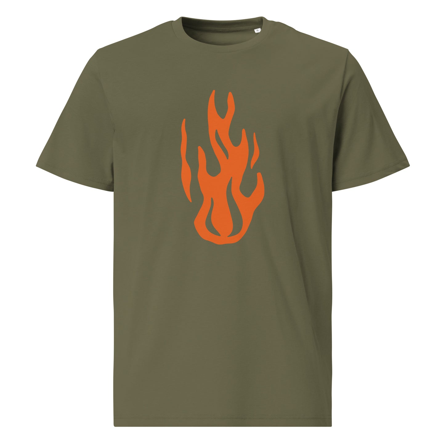 Flame On - Orange Design - Unisex organic cotton t-shirt