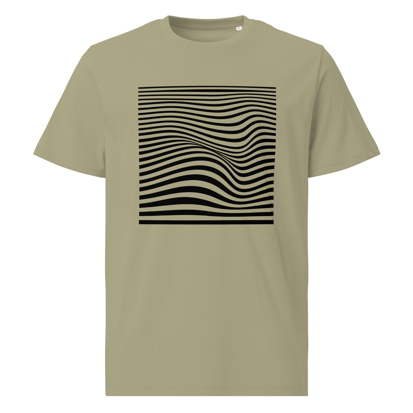 Wavey - Black Design - Unisex organic cotton t-shirt