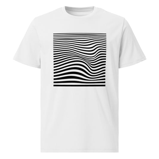 Wavey - Black Design - Unisex organic cotton t-shirt