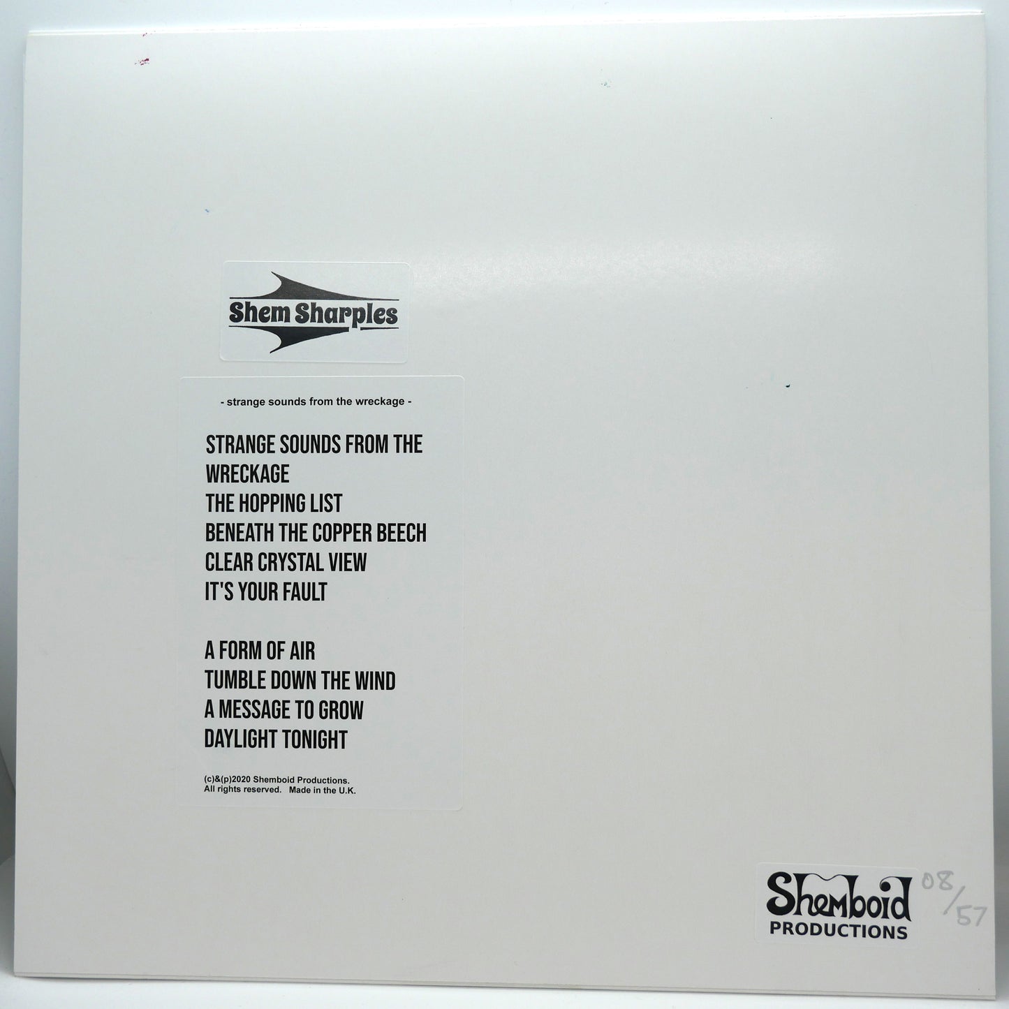 Strange Sounds Vinyl LP - Édition spéciale Ltd. Pochette #08