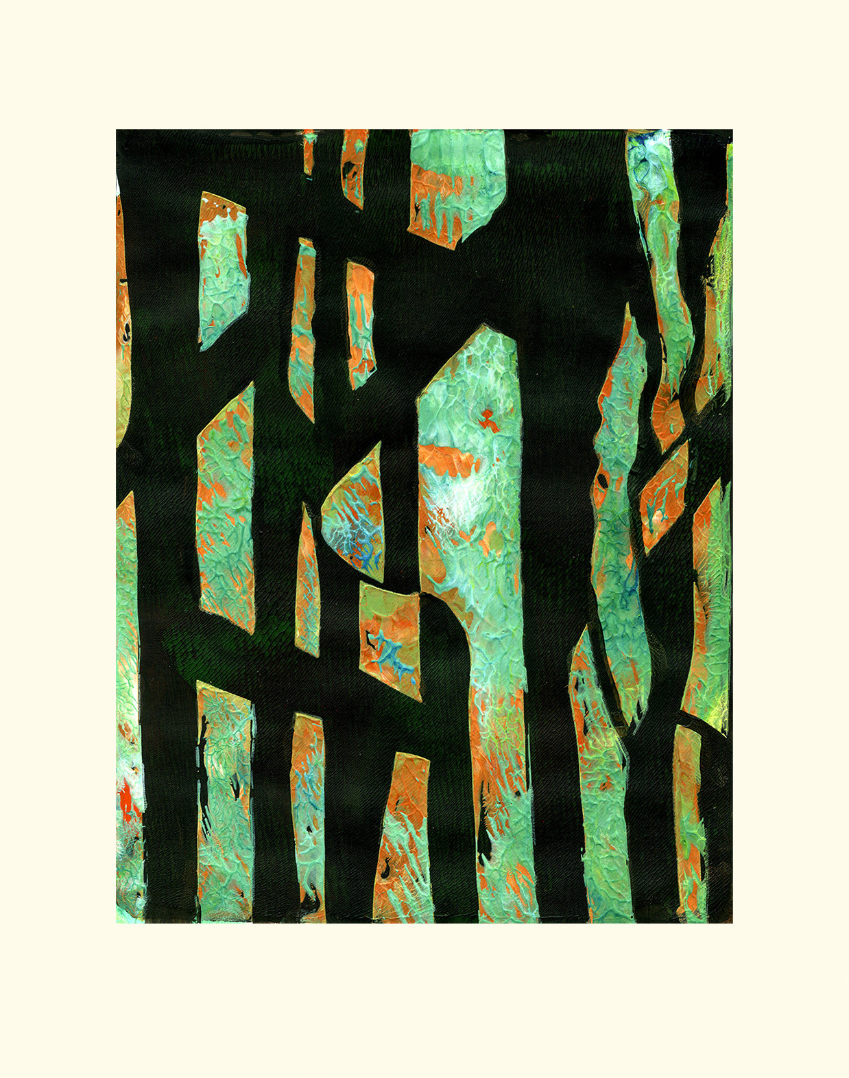 Out In The Woods 08 - monoprint