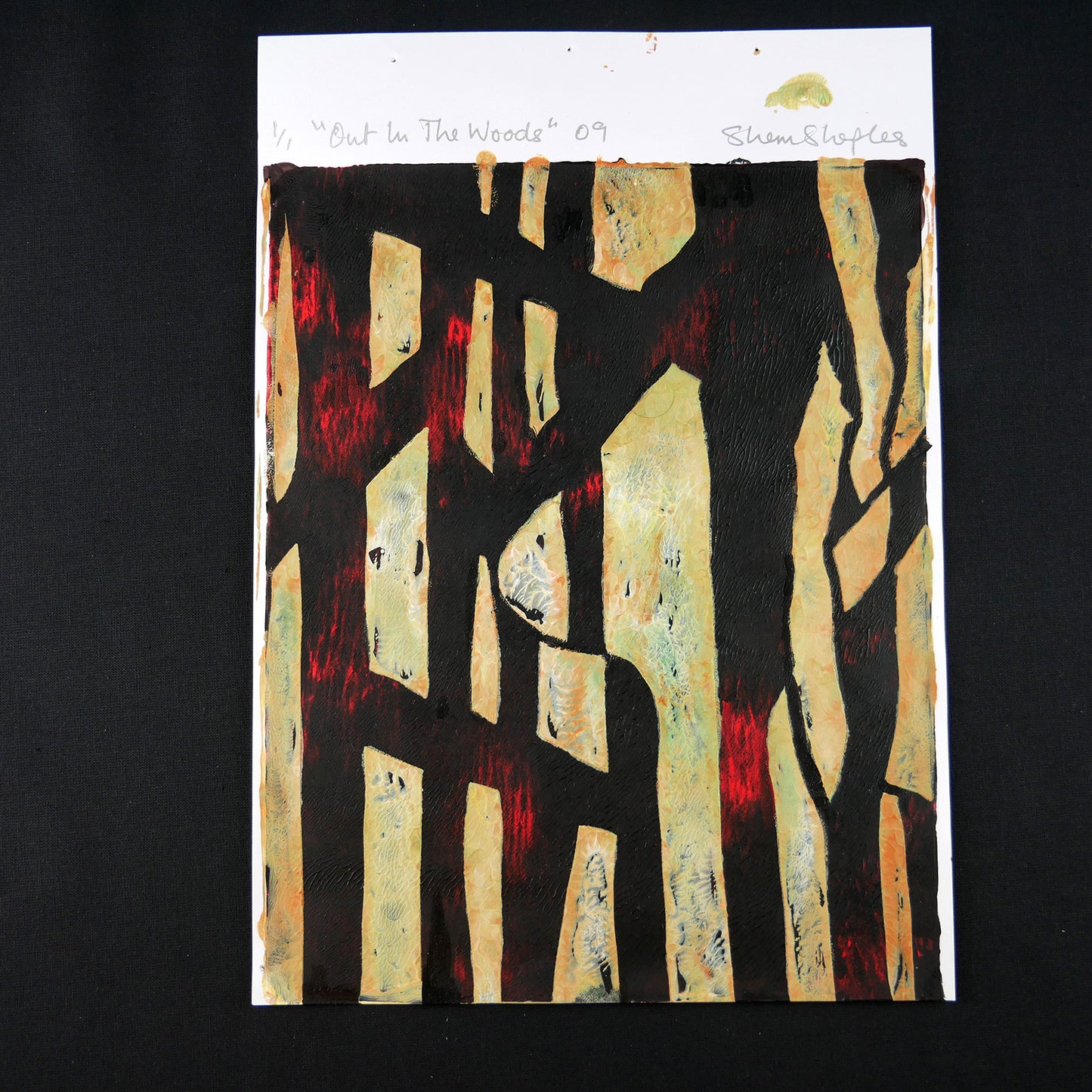 Out In The Woods 09 - monoprint