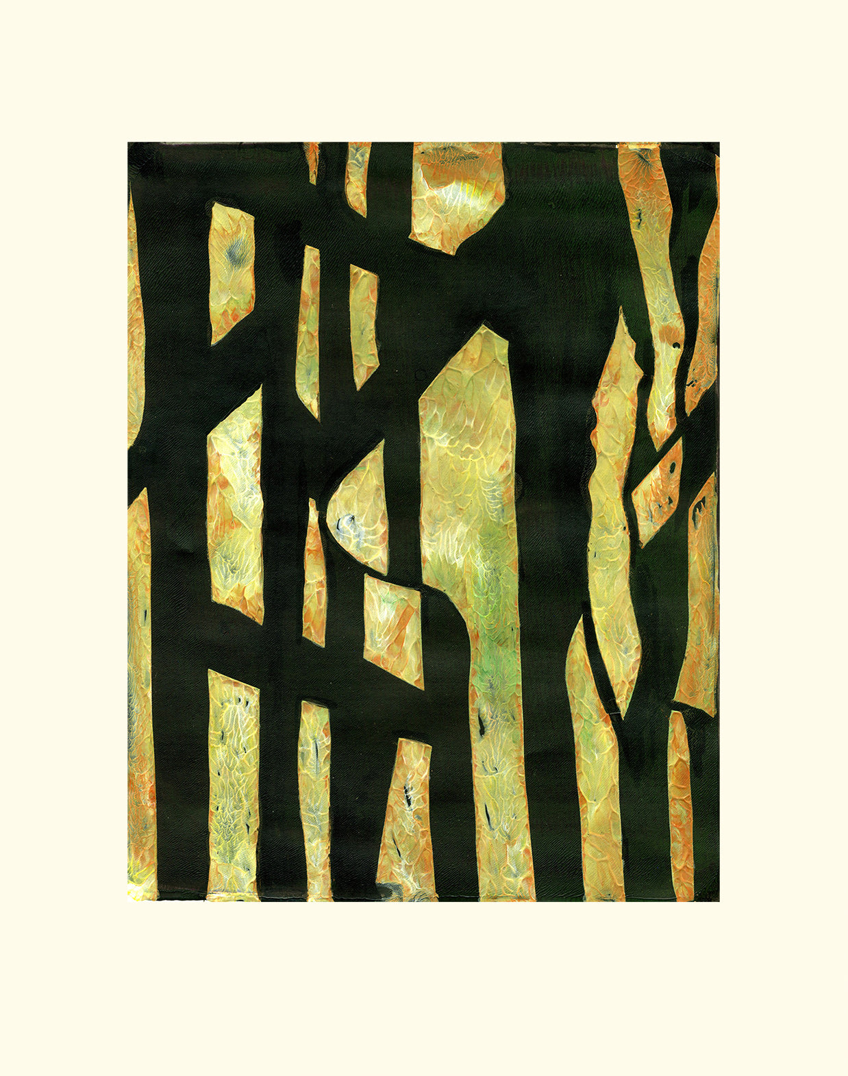 Out In The Woods 10 - monoprint